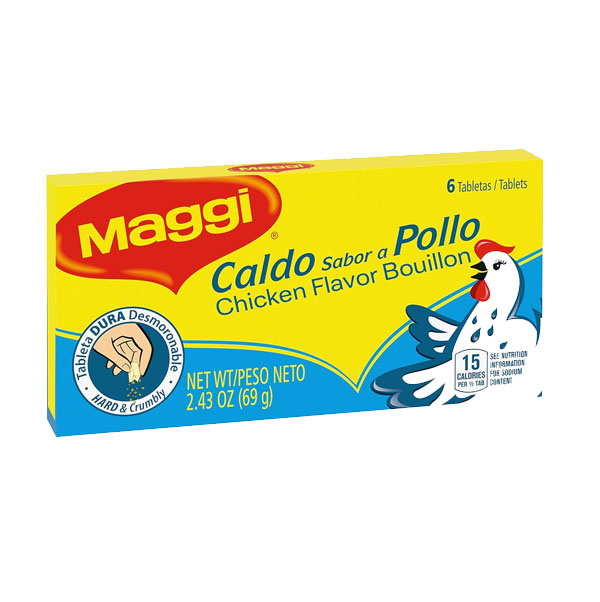 Caja 6 pastillas sabor a pollo, Maggi, 69 g