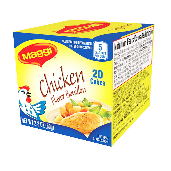 Caja cubos sabor a pollo, Maggi, 80 g