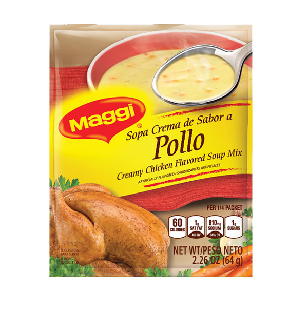 Sopa de crema sabor a pollo, Maggi▪