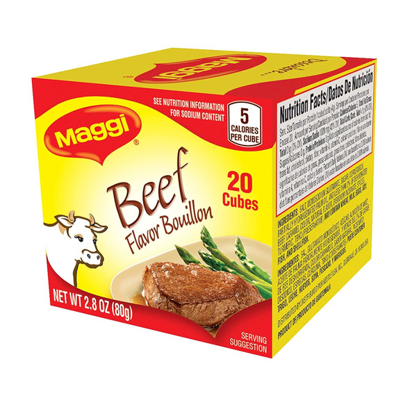 Caja cubos sabor a res, Maggi▪