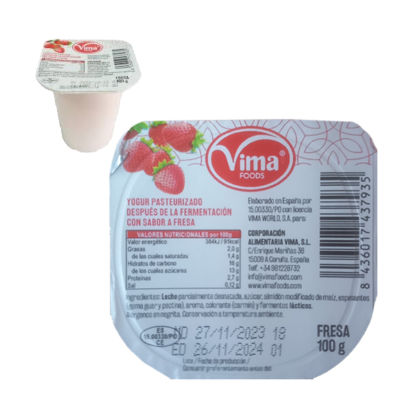 Yogurt Fresa, 100 g▪