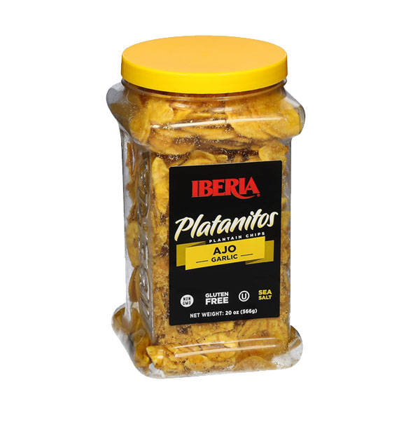 Platanitos sabor ajo Iberia, 566 g