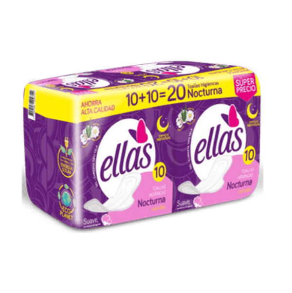 Toallas Higiénicas Nocturnas, 20 u