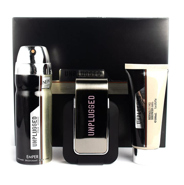 EDP Unplugged Gift Set, 3 in 1