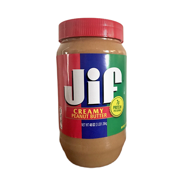 Creamy Peanut Butter JIF, 3 l