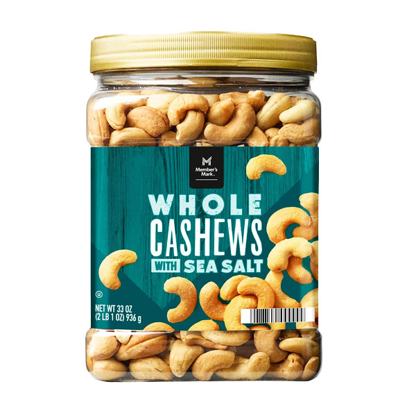 Whole Cashews, 936 g