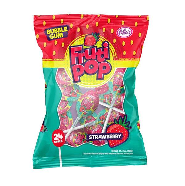 Fruti Pop Strawberry, 408 g, 24 u