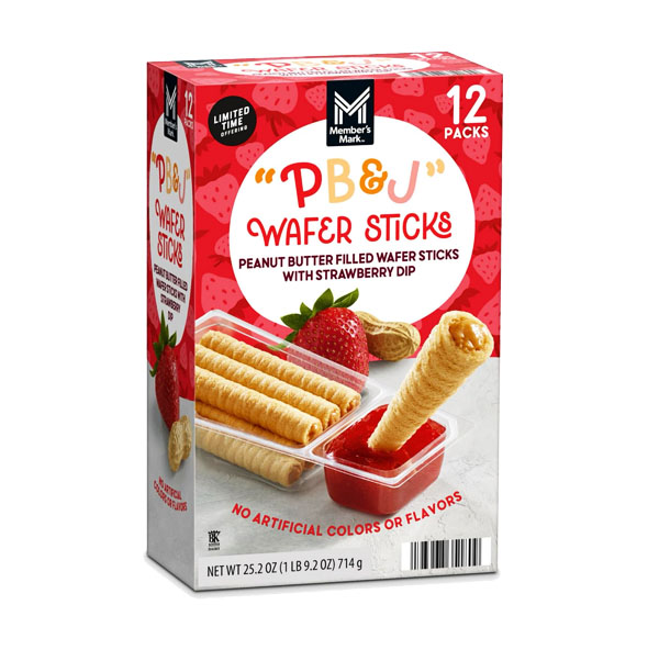 PB & J Wafer Sticks, 12 Packs, 714 g