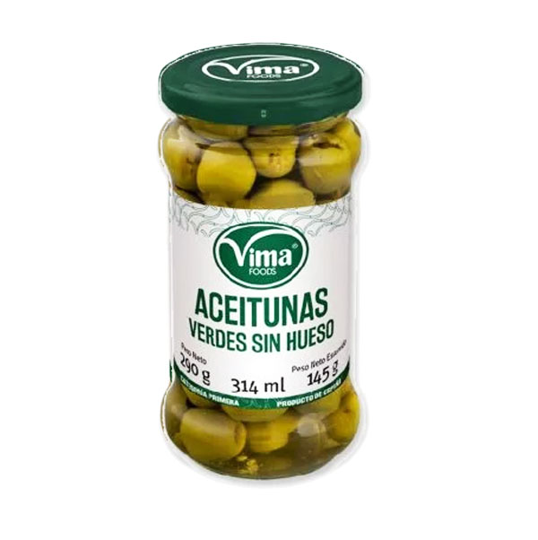 Aceitunas Verdes sin Hueso VIMA, 290 g