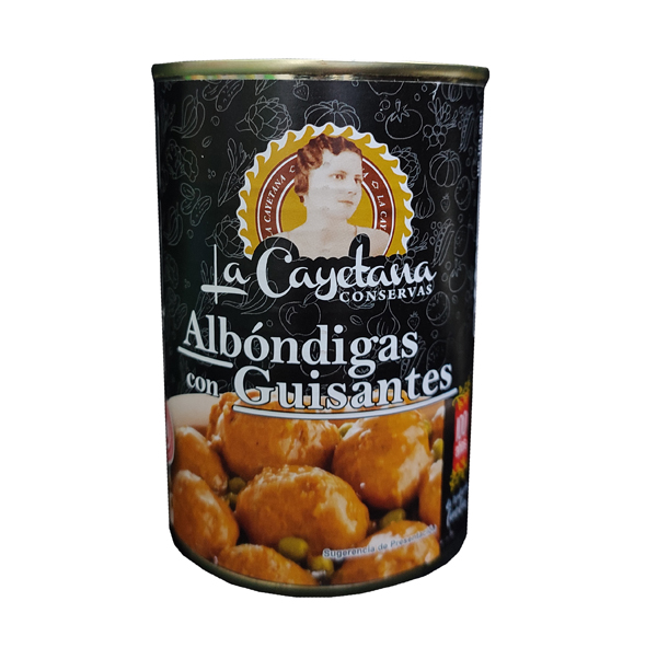 Albóndigas con guisantes La Cayetana, 415 g