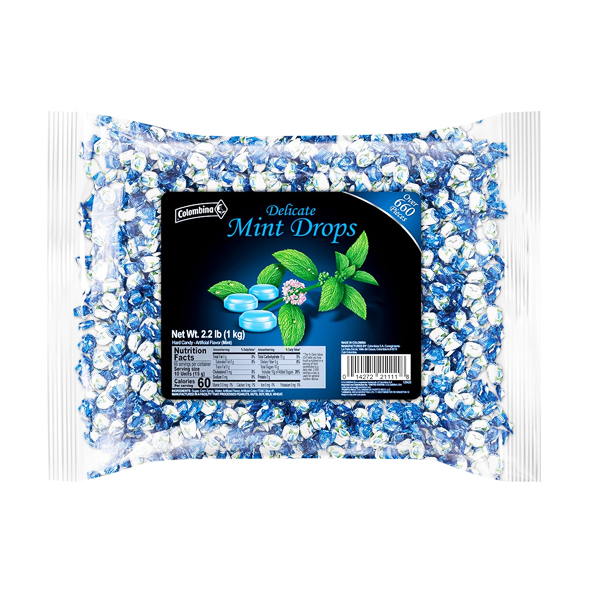 Caramelos Delicate Mint Drops, 1 kg