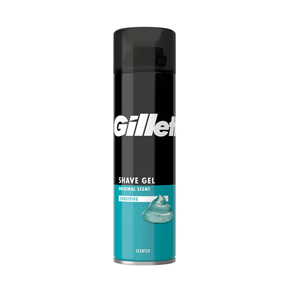 Crema de afeitar Gillette Sensitive, 200 ml