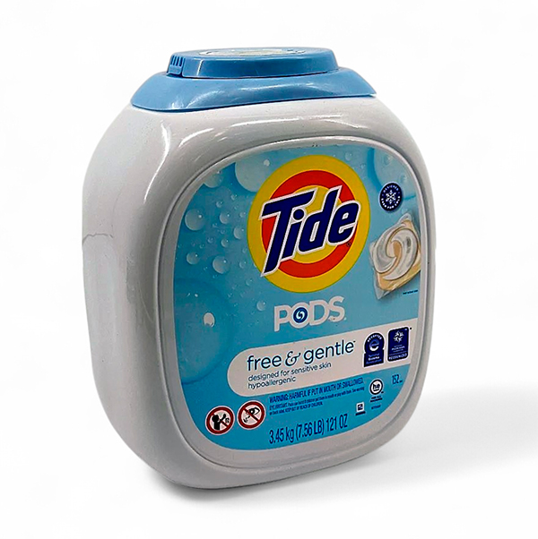 Deterg. p/Ropa Tide PODS free & gentle, 3.45 kg
