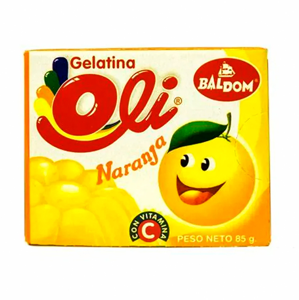 Gelatina sabor a Naranja Oli, 85 g