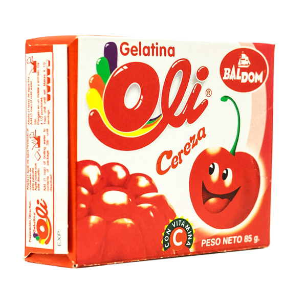 Gelatina sabor a Cereza Oli, 85 g